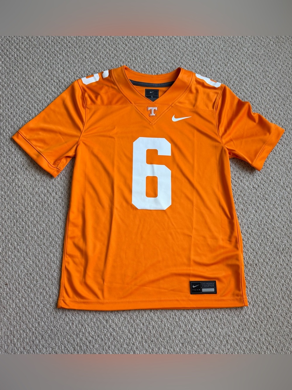 Nike TN Volunteers Nike #6 Sampson Football Jersey Dri Fit NWT Size Small
